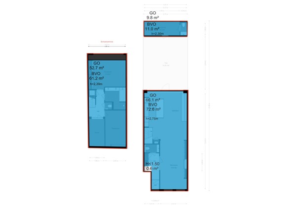 Floorplan - Marnixkade 13H, 1015 XM Amsterdam